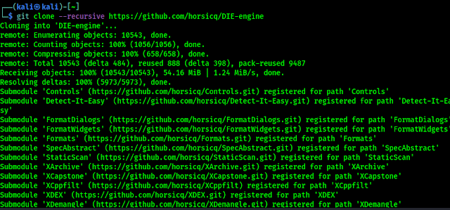 detect it easy cloning from GitHub detect it easy cloning from GitHub