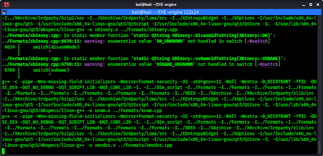 detect it easy building script running detect it easy building script running