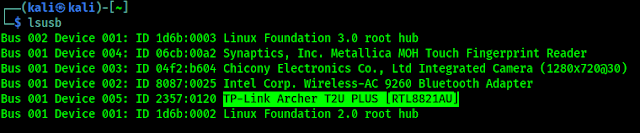 devices list connected with kali linux devices list connected with kali linux