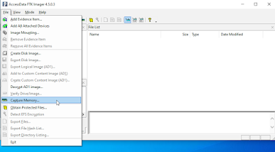 capture Memory on FTK Imager capture Memory on FTK Imager