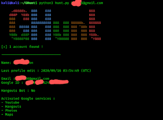 Ghunt on Kali Linux