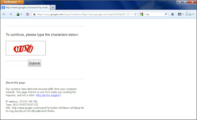 google detects tor google detects tor