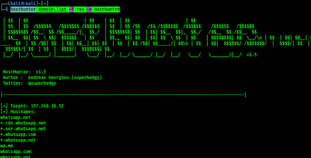 hosthunter on multiple IP hosthunter on multiple IP