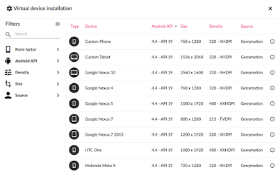 installing android devices on genymotion installing android devices on genymotion