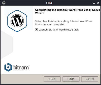Wordpress installation on Linux is complete Wordpress installation on Linux is complete