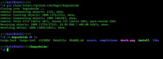 Cloning AngryOxide from GitHub on Kali Linux Cloning AngryOxide from GitHub on Kali Linux