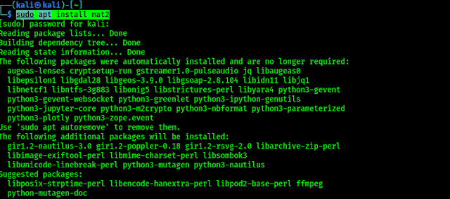 installing mat2 on kali linux installing mat2 on kali linux