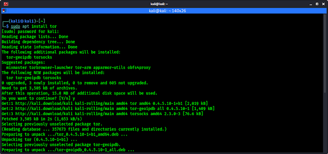 installing tor on kali linux installing tor on kali linux