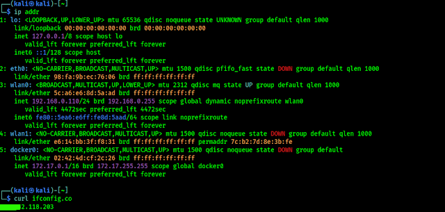 finding ip address on linux terminal finding ip address on linux terminal