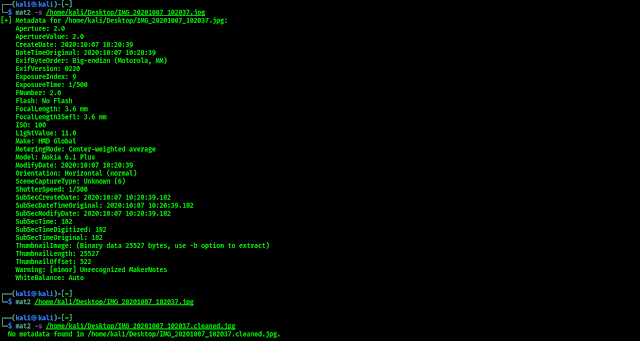 all metadata is removed all metadata is removed