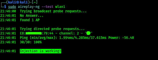 packet injection is working on tplink wn722n packet injection is working on tplink wn722n