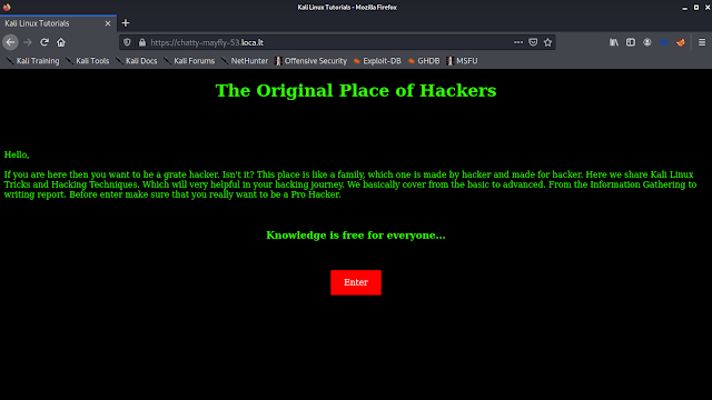 localhost page on internet localhost page on internet