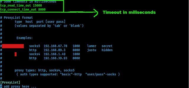 proxy timeout settings proxy timeout settings