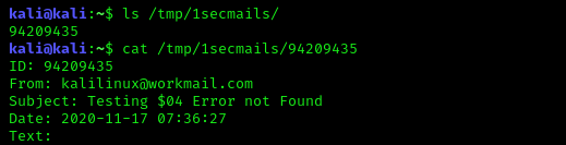 Recived a Mail using Tempomail Recived a Mail using tempomail