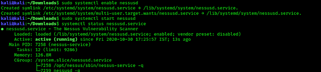 Nessus service is running sucessfully Nessus service is running sucessfully