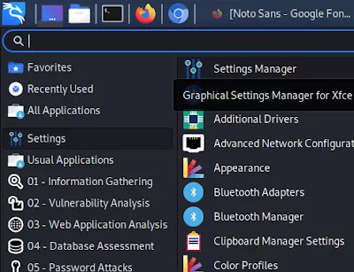 open settings manager open settings manager