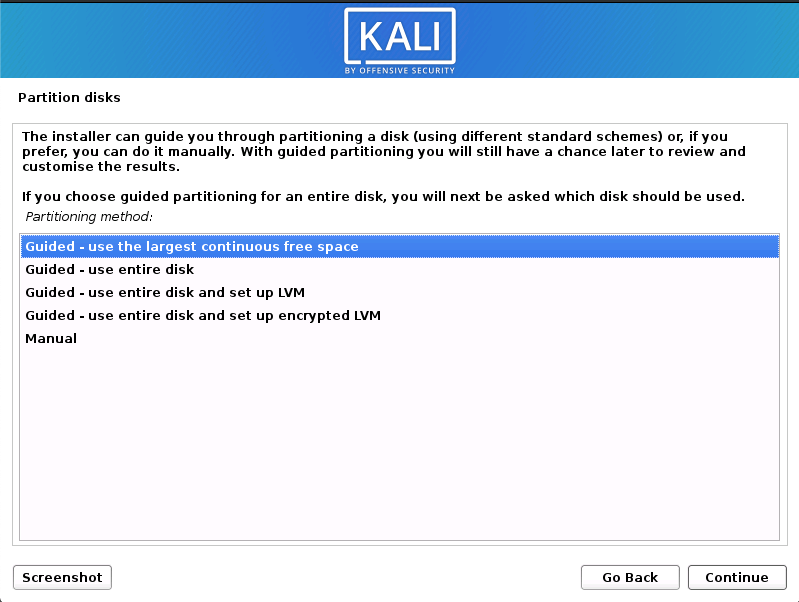 Kali Linux installation on MacBook Kali Linux installation on MacBook