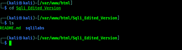 SQLi labs git clonned SQLi labs git clonned