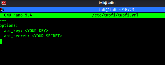 twofi config file default
