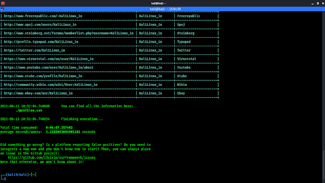usufy on osrframework usufy on osrframework