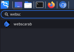 WebScarab in app menu WebScarab in app menu