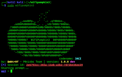 Wifi Pumpkin3 on Kali Linux
