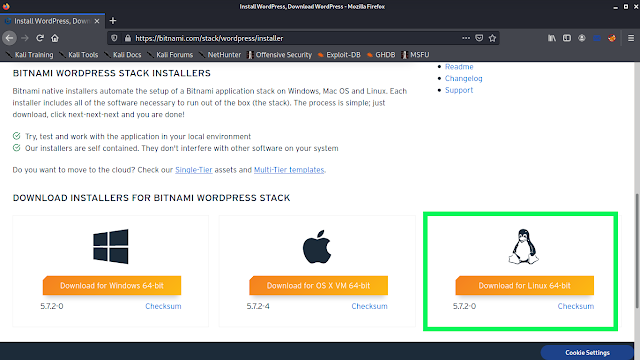 WordPress on Bitnami's Website for Linux WordPress on Bitnami's Website for Linux