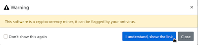 xmrig warning xmrig warning